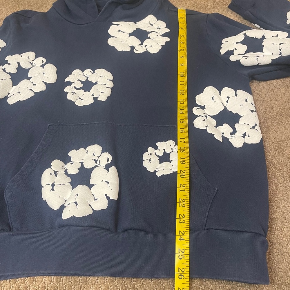 Denim Tears Men's hoodie navy blue - Picture 7 of 8